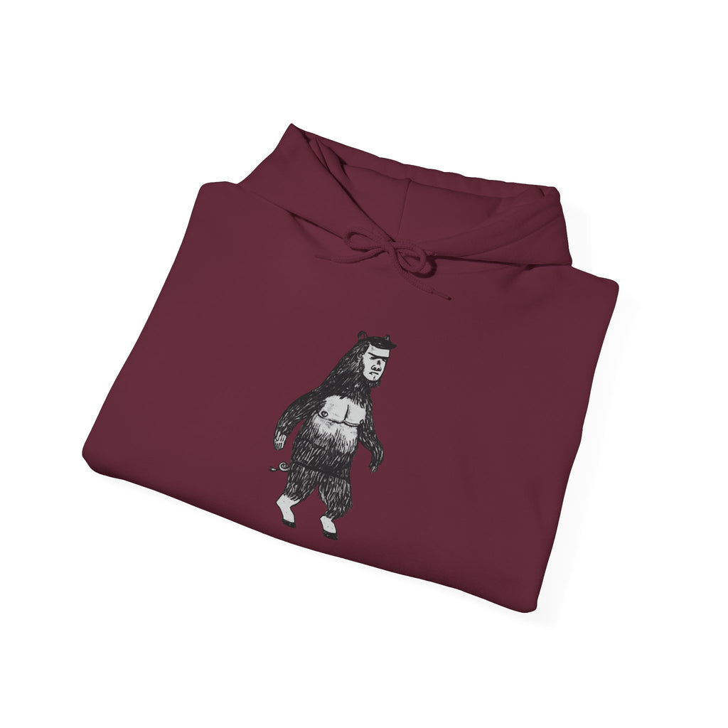 ManBearPig Graphic Hoodie — Half Man Half Bear Half Pig Funny Novelty Pullover