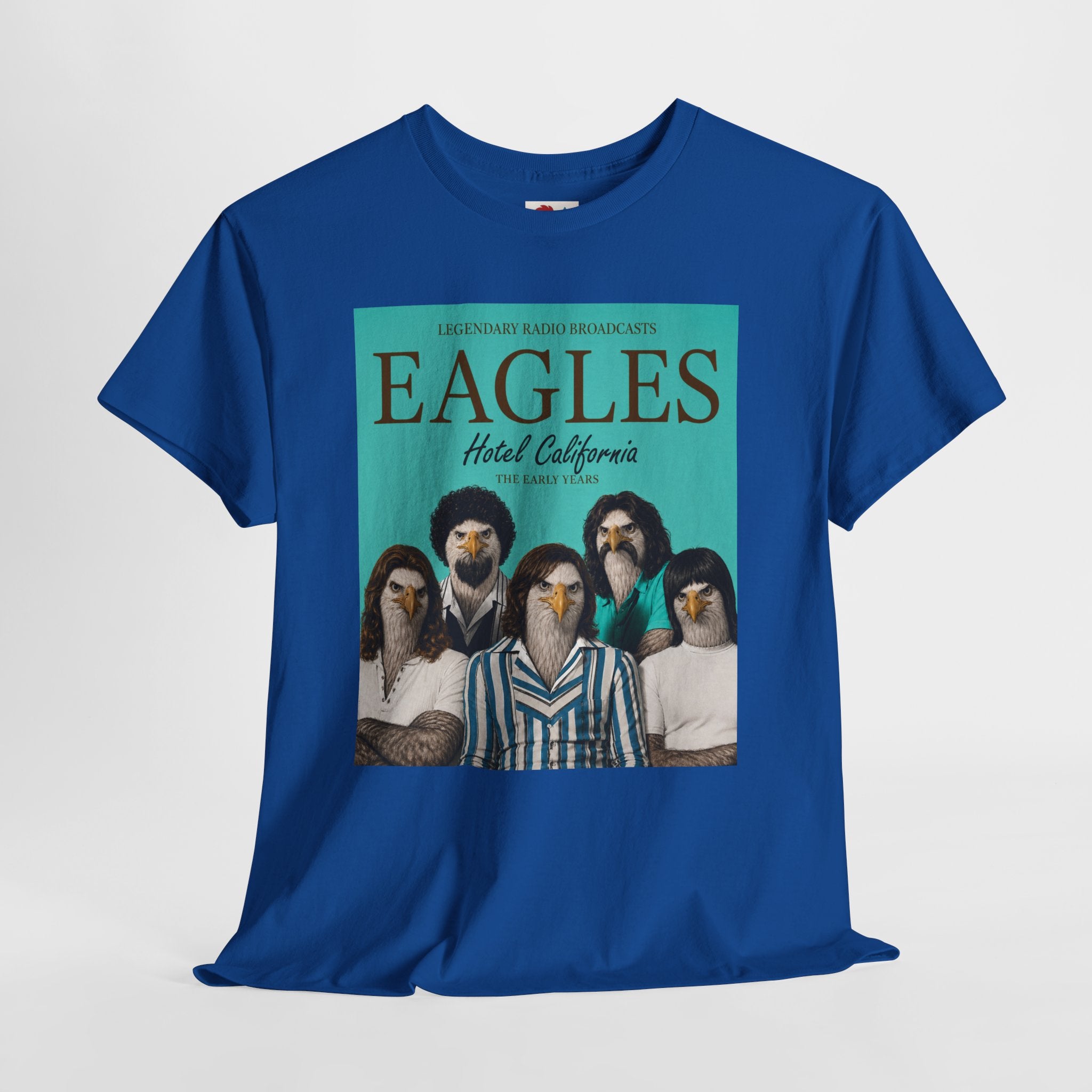 Hotel California Vintage Band Tee — EagleSui Retro Rock T-Shirt