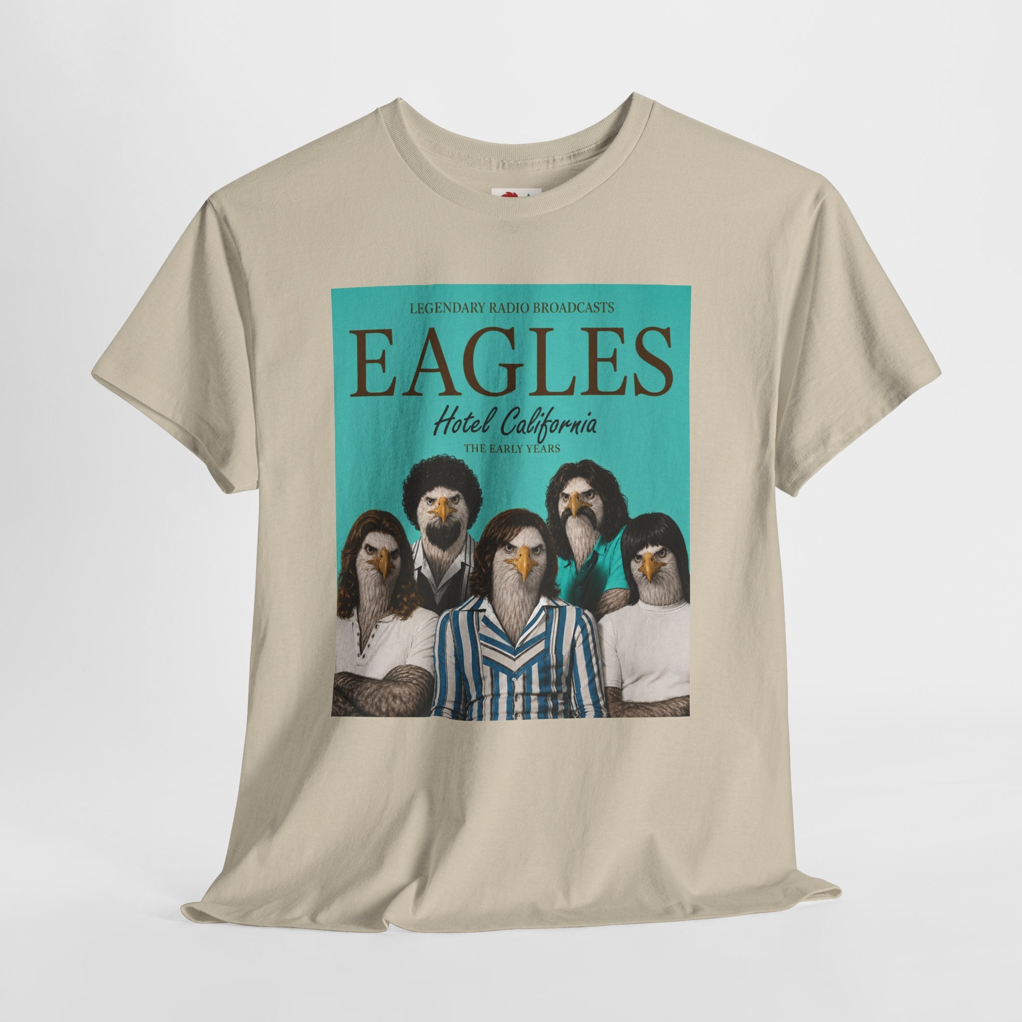 Hotel California Vintage Band Tee — EagleSui Retro Rock T-Shirt