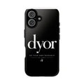 Phone Case — 'dyor' Minimalist Black Glossy Case (Do Your Own Research)