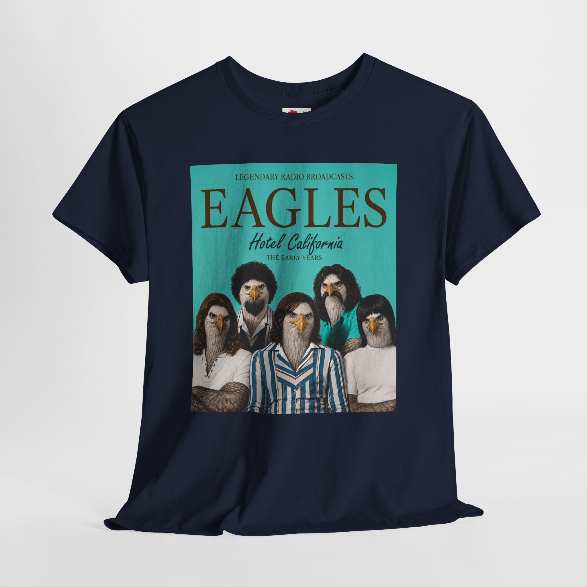 Hotel California Vintage Band Tee — EagleSui Retro Rock T-Shirt
