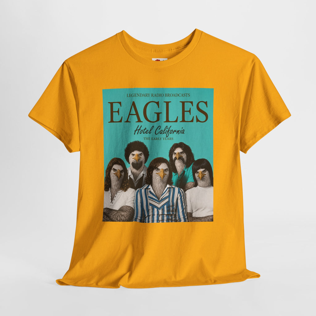 Hotel California Vintage Band Tee — EagleSui Retro Rock T-Shirt
