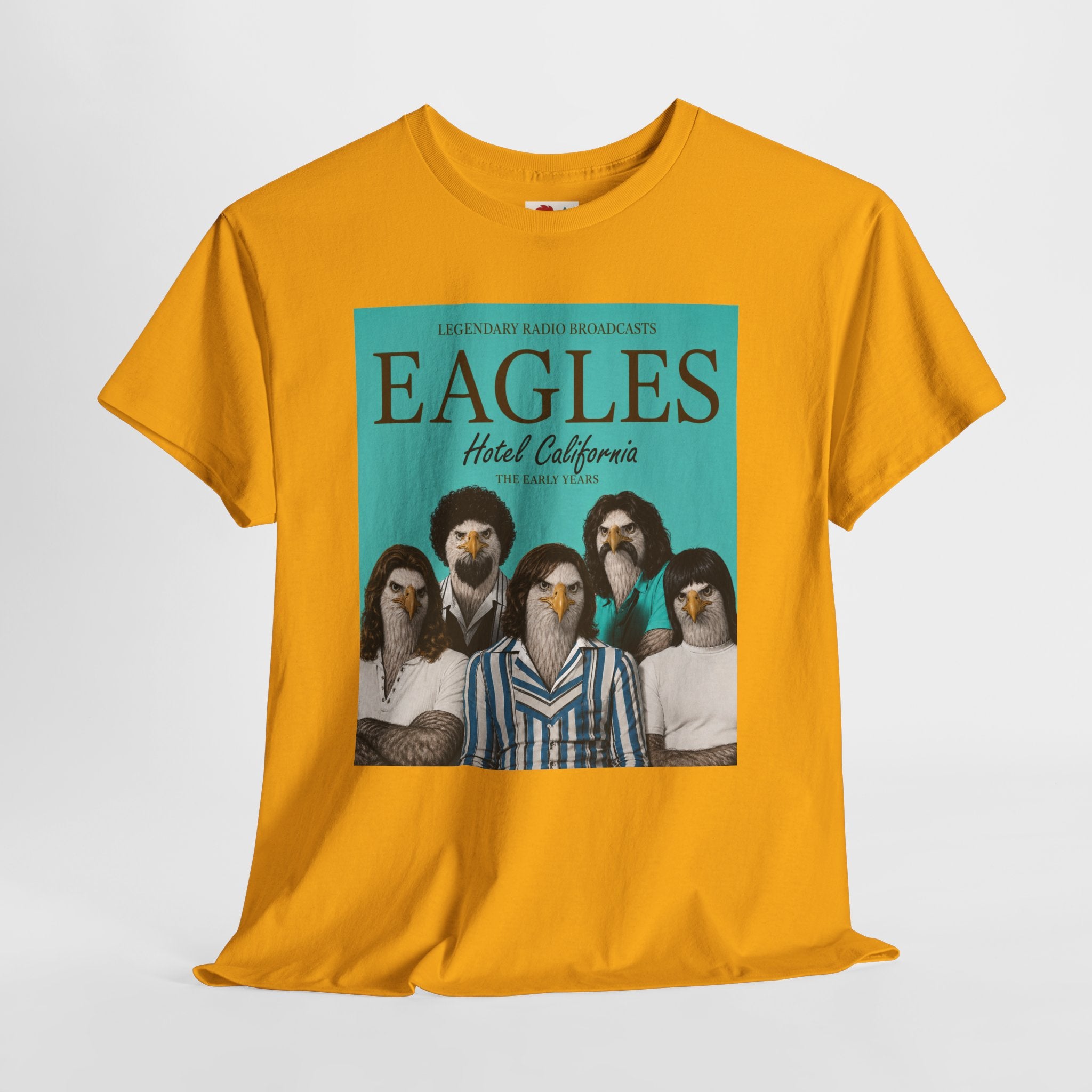 Hotel California Vintage Band Tee — EagleSui Retro Rock T-Shirt