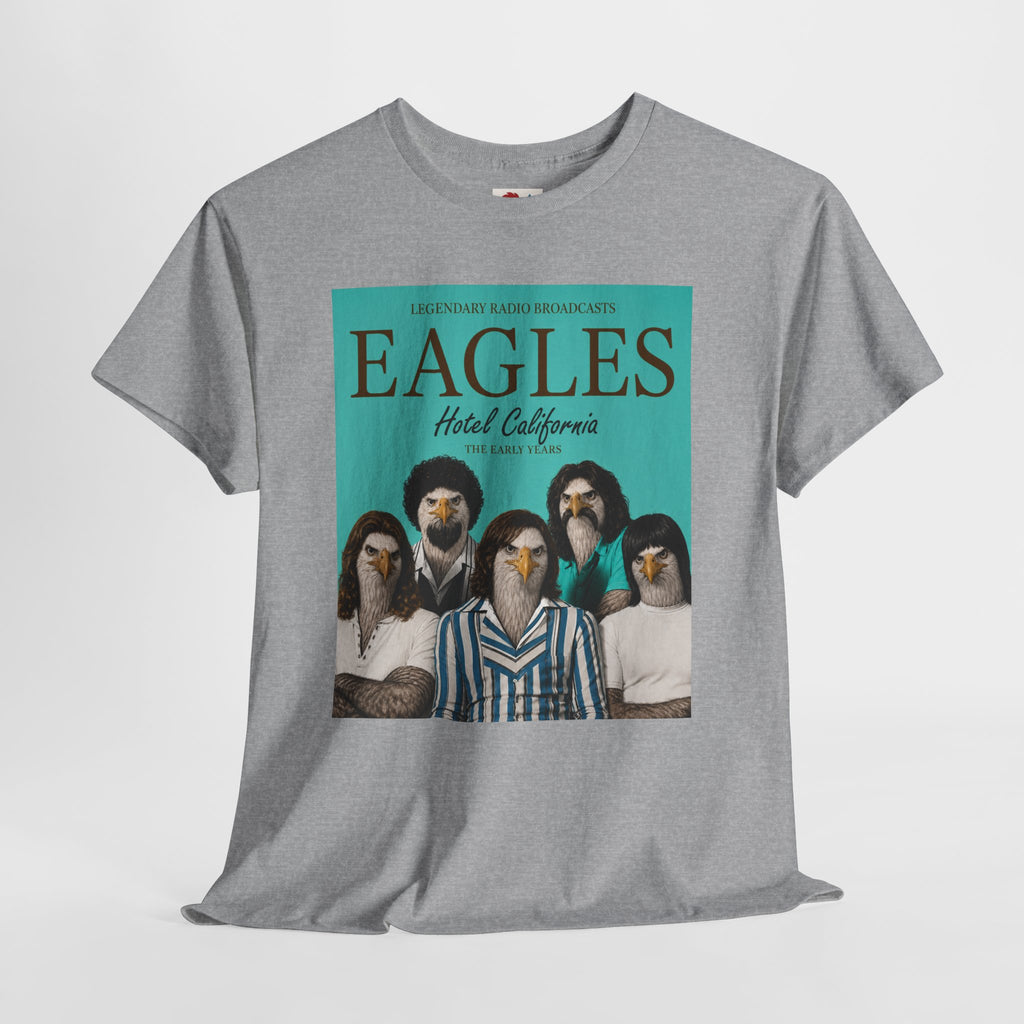Hotel California Vintage Band Tee — EagleSui Retro Rock T-Shirt