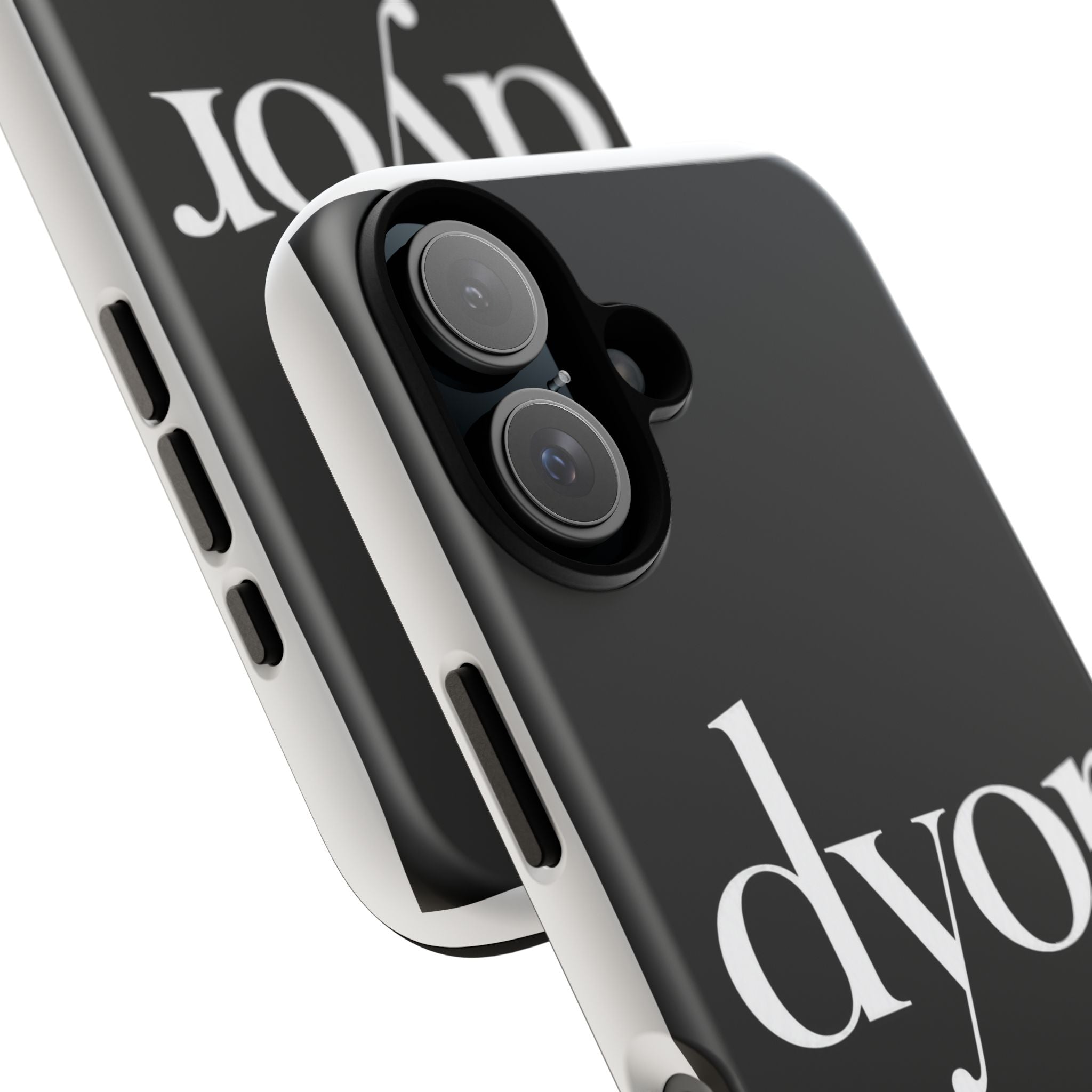 Phone Case — 'dyor' Minimalist Black Glossy Case (Do Your Own Research)