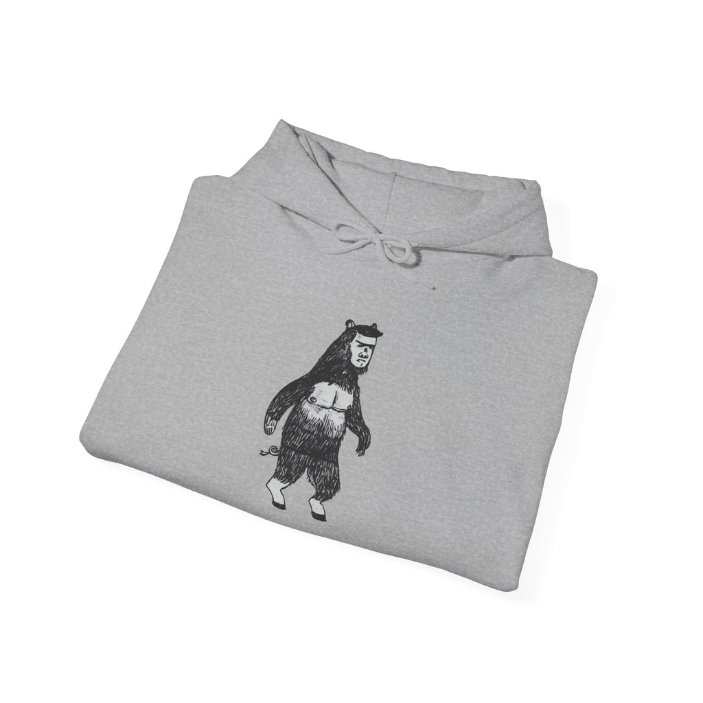 ManBearPig Graphic Hoodie — Half Man Half Bear Half Pig Funny Novelty Pullover