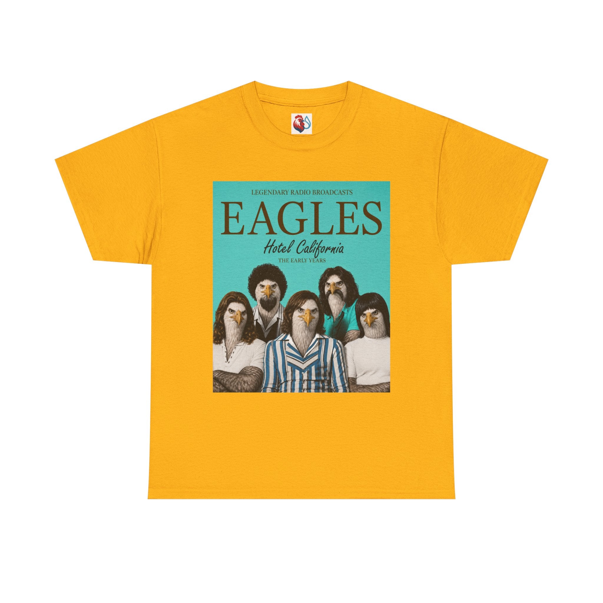 Hotel California Vintage Band Tee — EagleSui Retro Rock T-Shirt