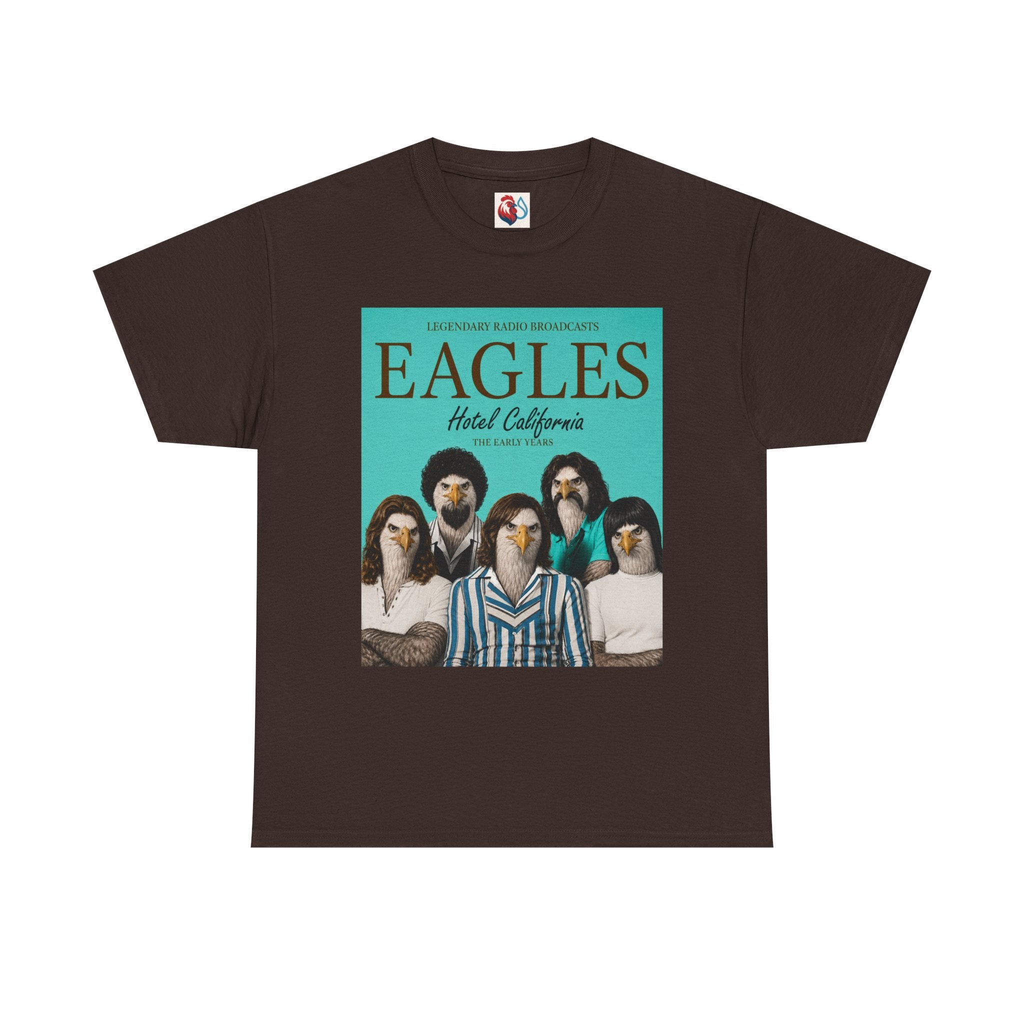 Hotel California Vintage Band Tee — EagleSui Retro Rock T-Shirt