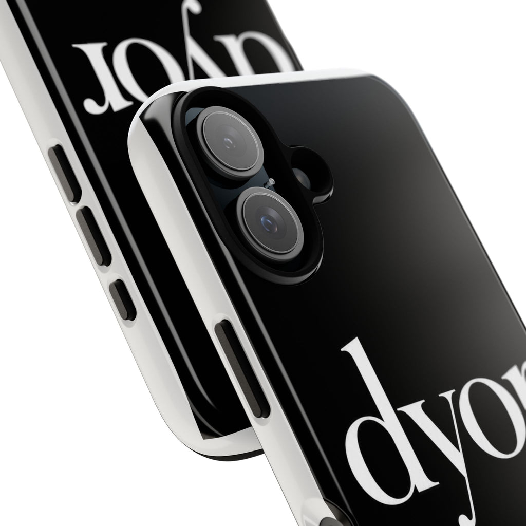 Phone Case — 'dyor' Minimalist Black Glossy Case (Do Your Own Research)
