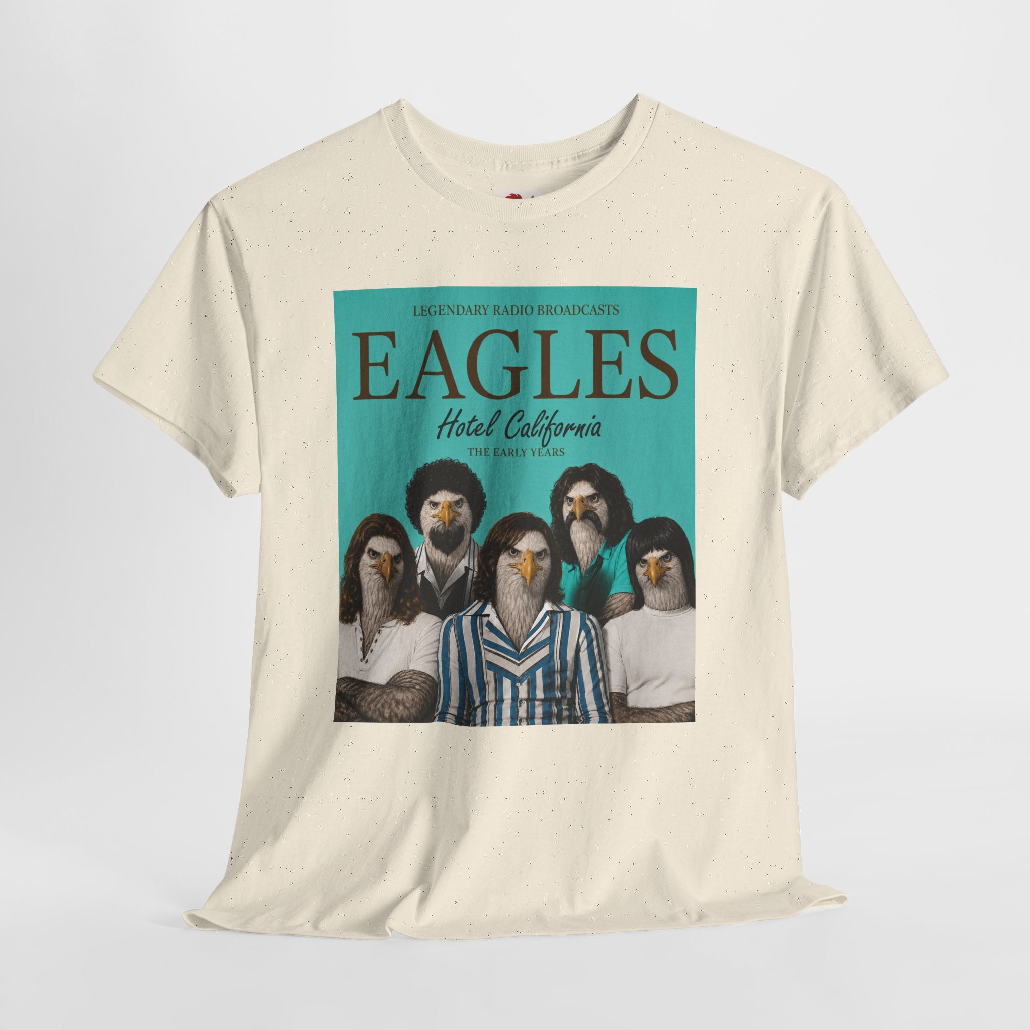 Hotel California Vintage Band Tee — EagleSui Retro Rock T-Shirt
