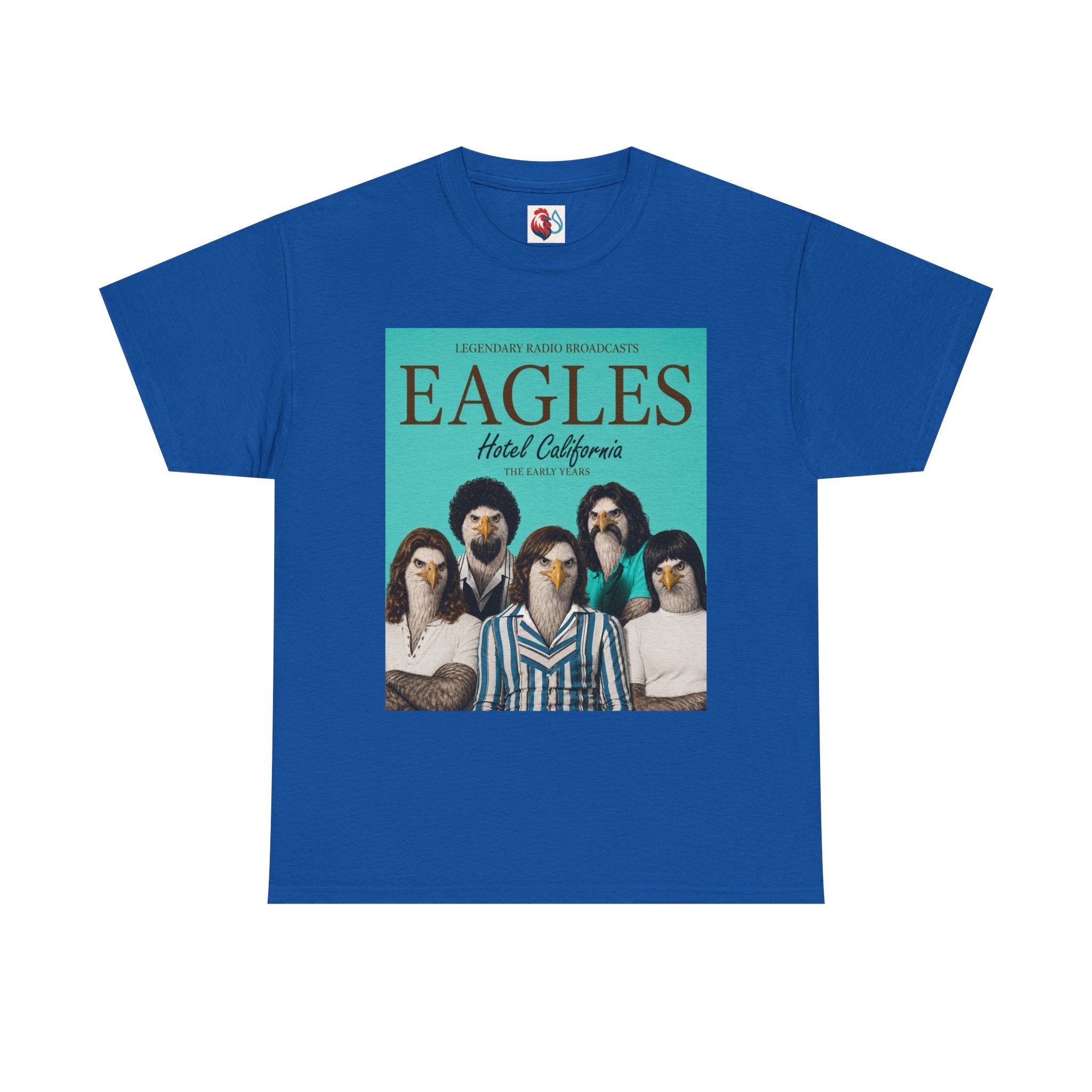 Hotel California Vintage Band Tee — EagleSui Retro Rock T-Shirt