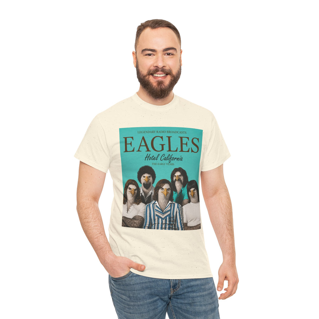 Hotel California Vintage Band Tee — EagleSui Retro Rock T-Shirt
