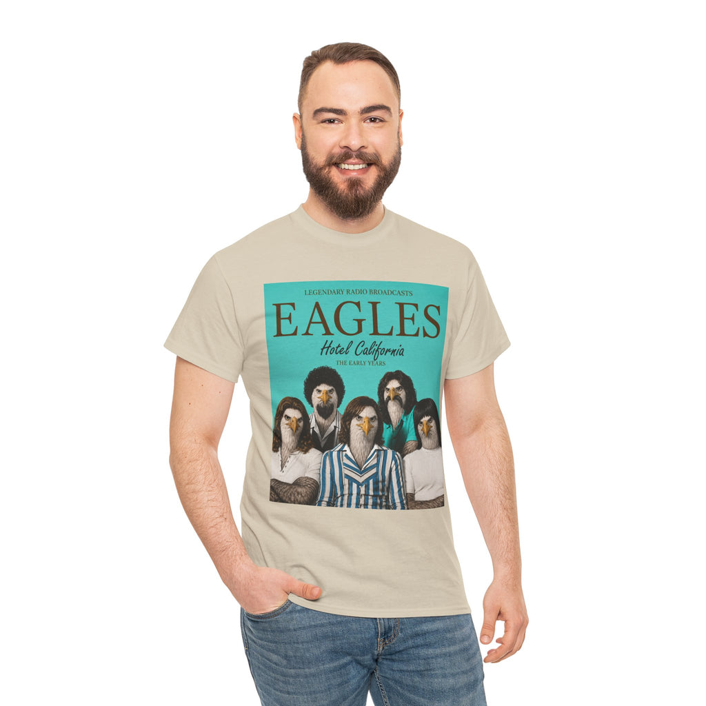 Hotel California Vintage Band Tee — EagleSui Retro Rock T-Shirt