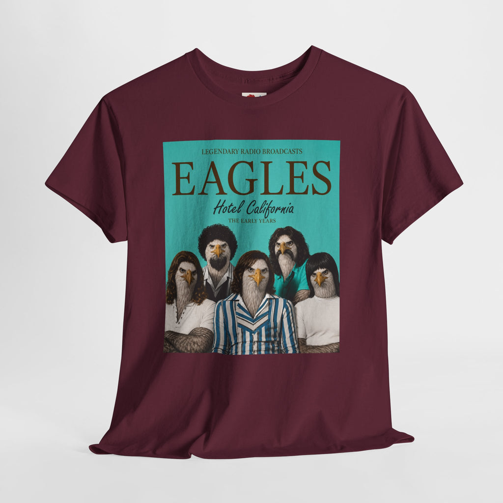 Hotel California Vintage Band Tee — EagleSui Retro Rock T-Shirt