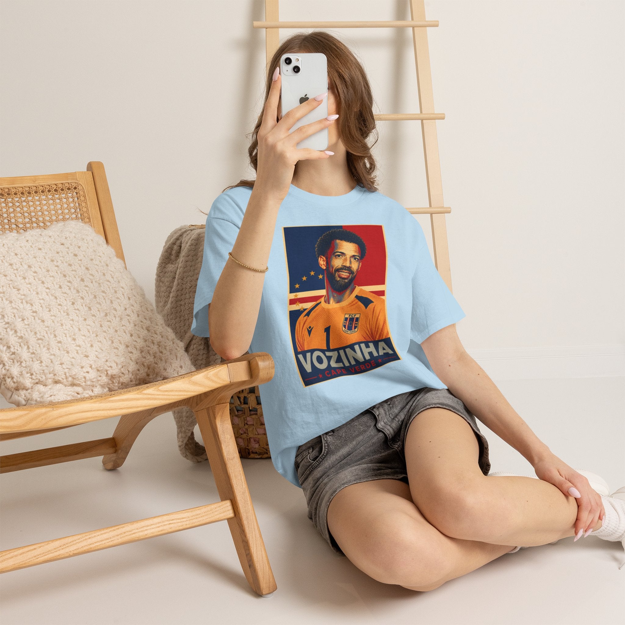 Vozinha Soccer Tee — Retro Player Poster Design