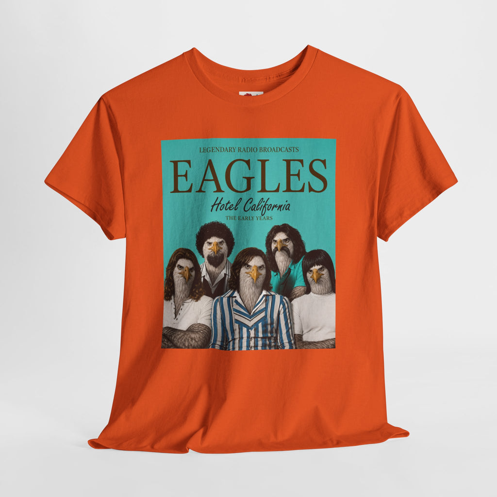 Hotel California Vintage Band Tee — EagleSui Retro Rock T-Shirt