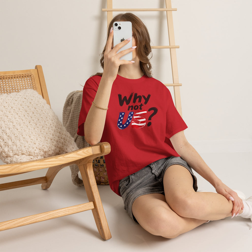 Why Not US? Patriotic Graphic Tee