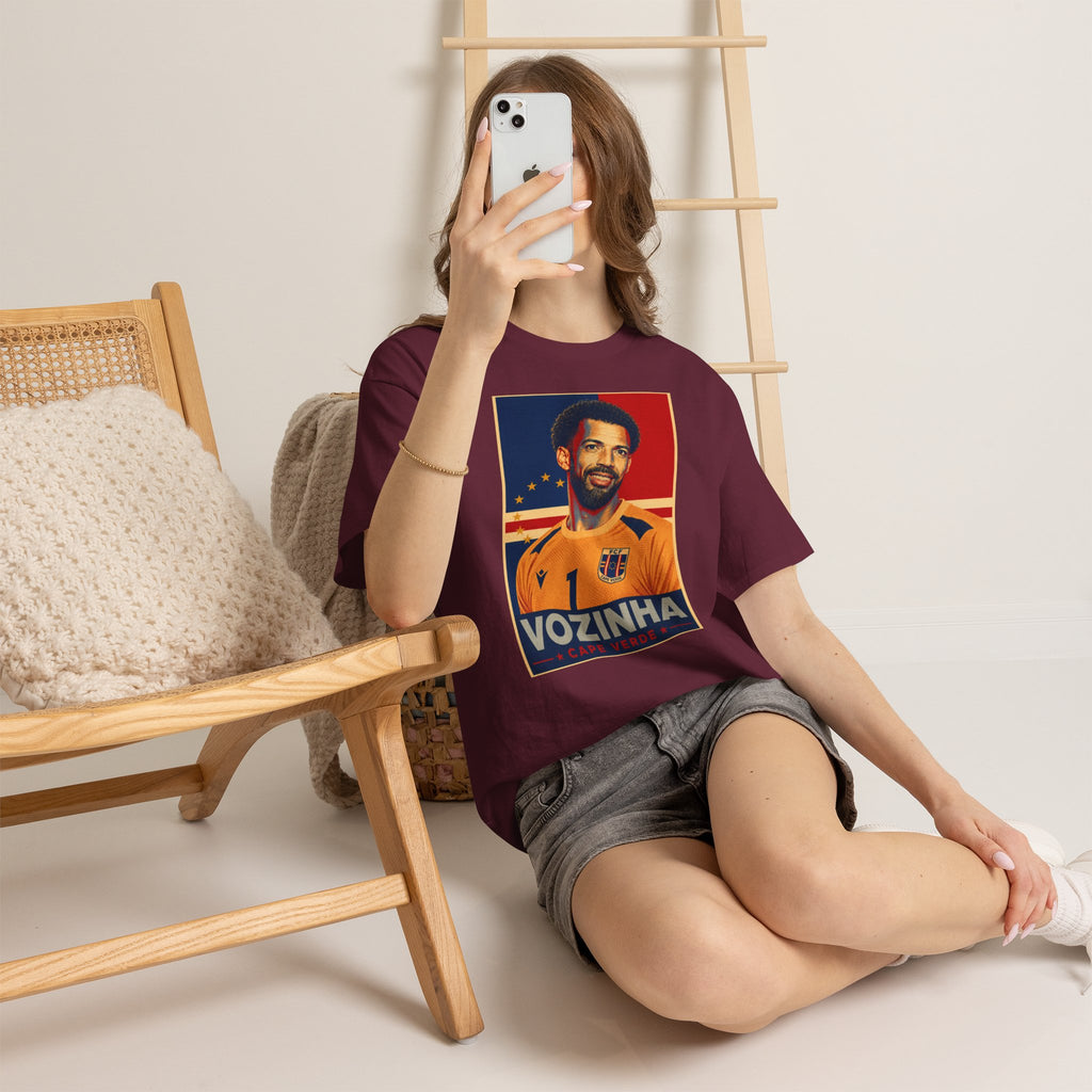 Vozinha Soccer Tee — Retro Player Poster Design
