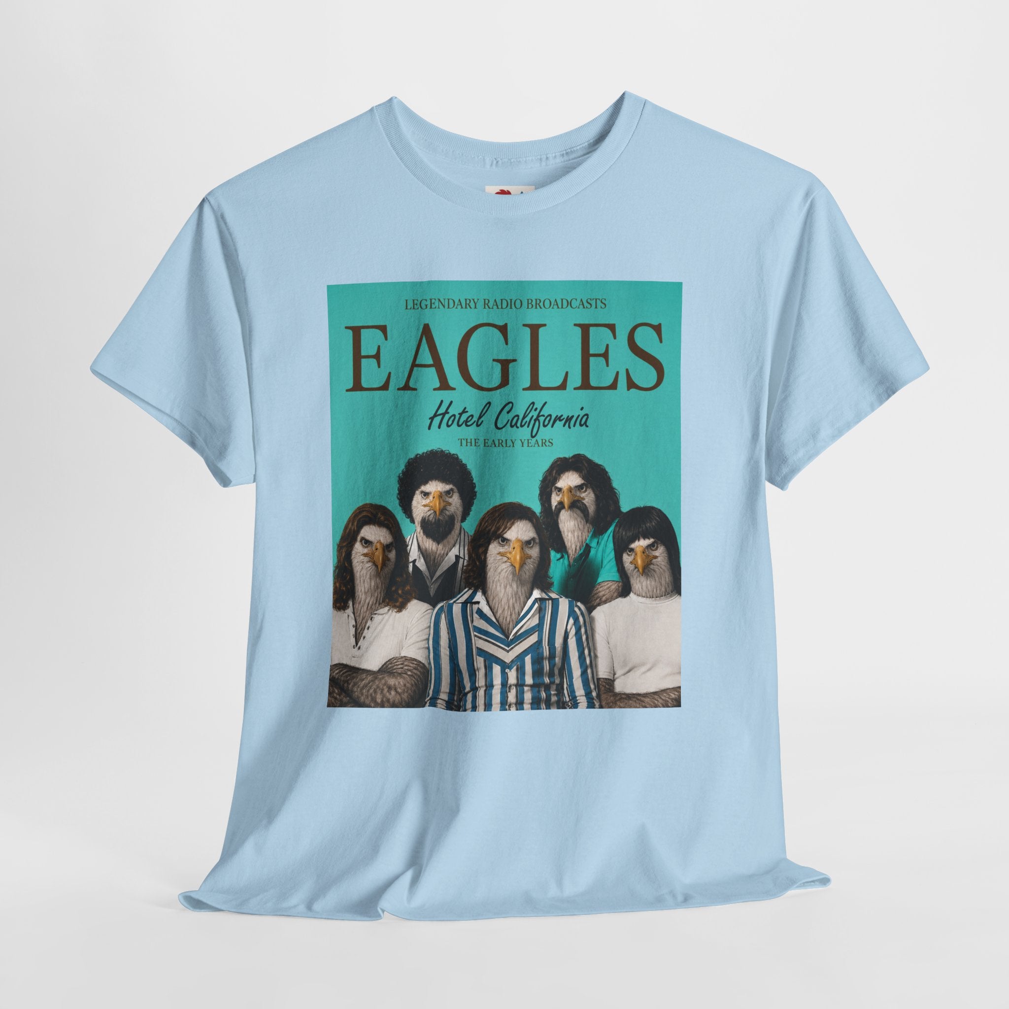 Hotel California Vintage Band Tee — EagleSui Retro Rock T-Shirt