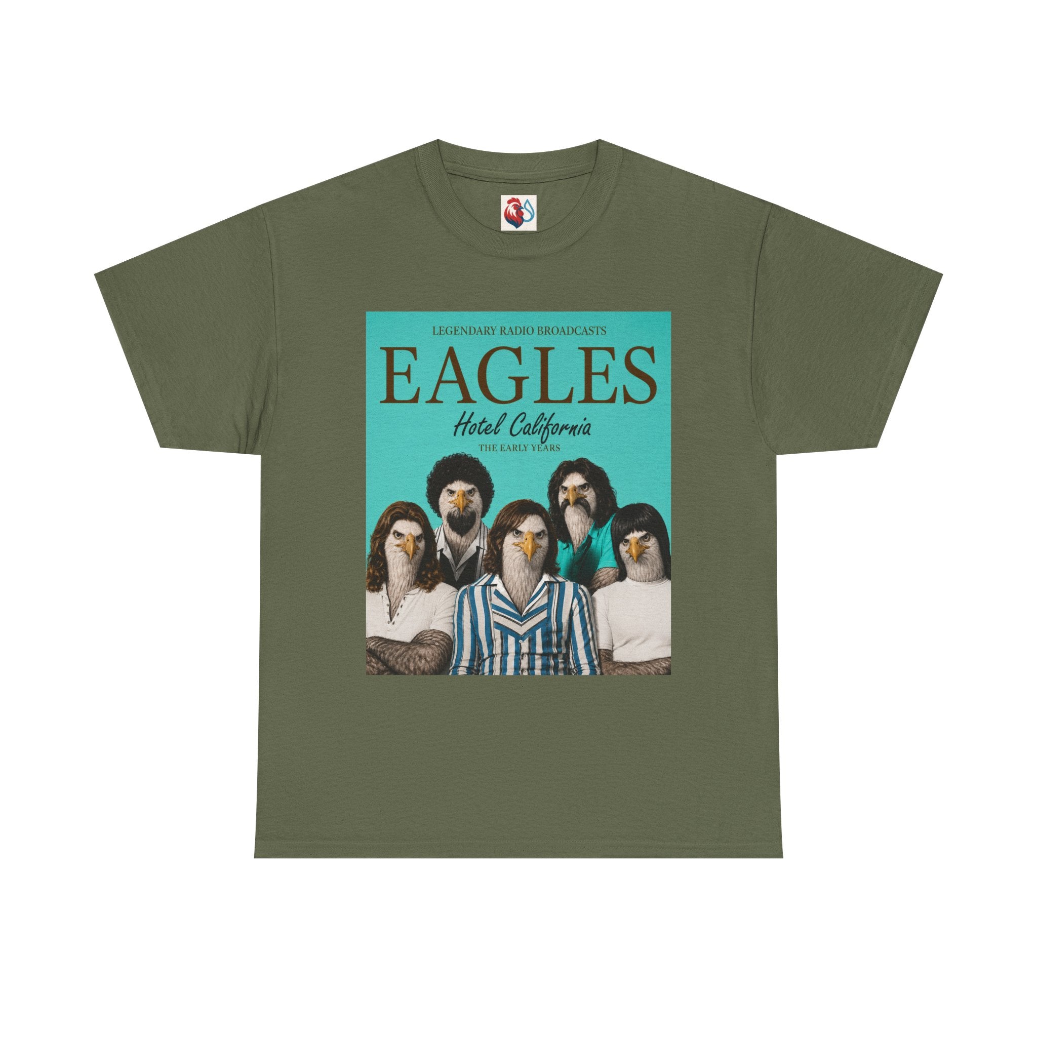 Hotel California Vintage Band Tee — EagleSui Retro Rock T-Shirt
