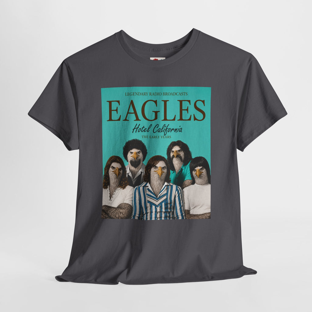 Hotel California Vintage Band Tee — EagleSui Retro Rock T-Shirt