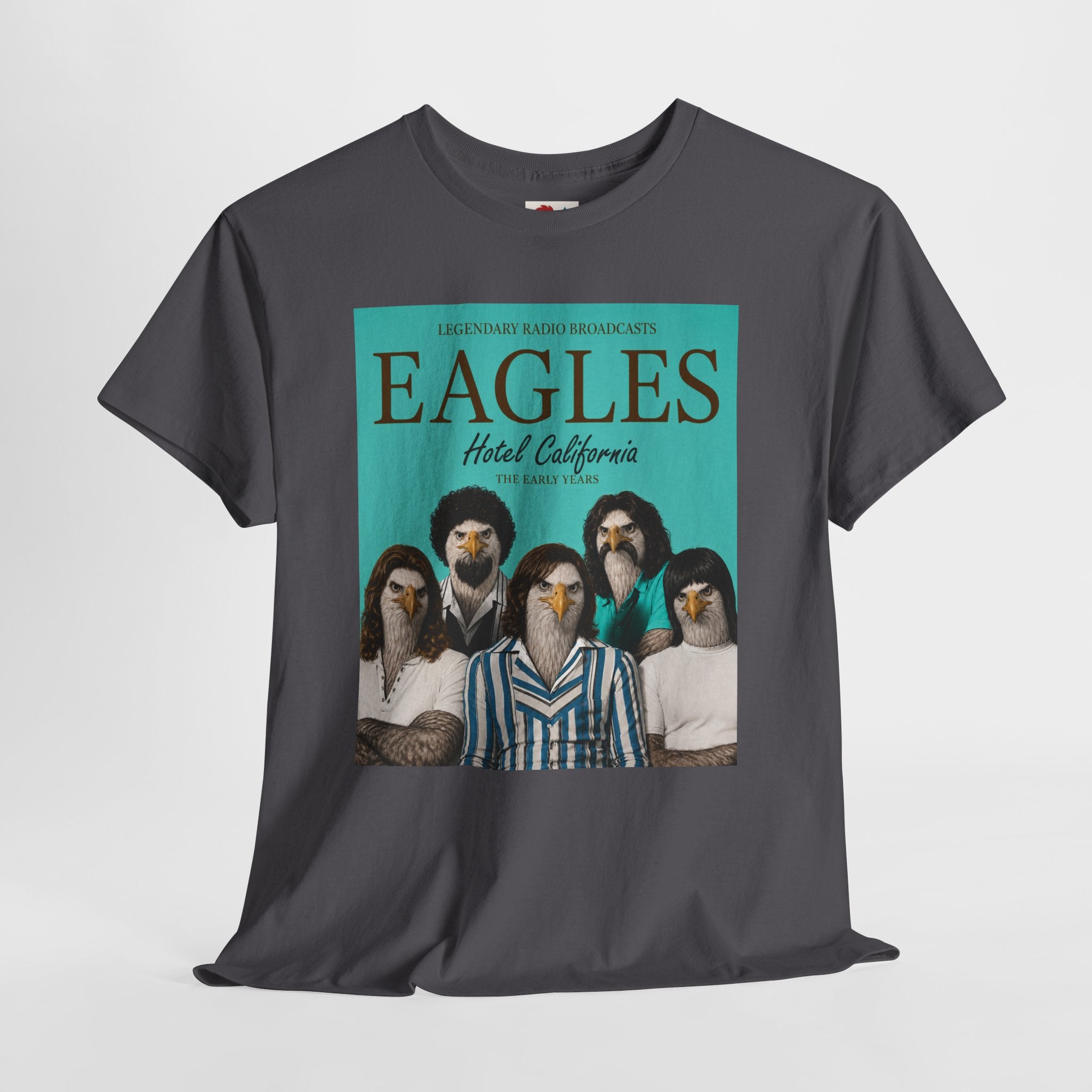 Hotel California Vintage Band Tee — EagleSui Retro Rock T-Shirt