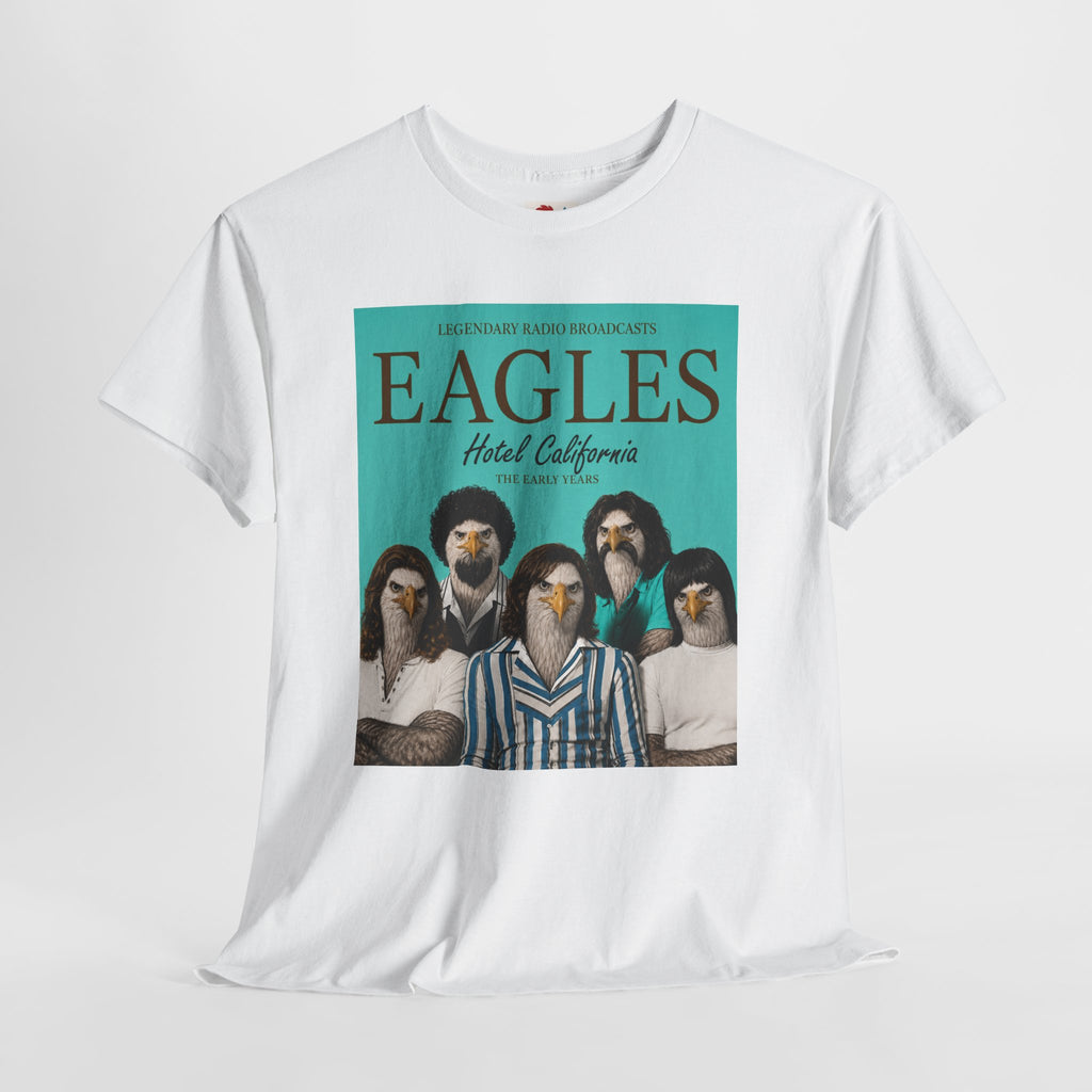 Hotel California Vintage Band Tee — EagleSui Retro Rock T-Shirt