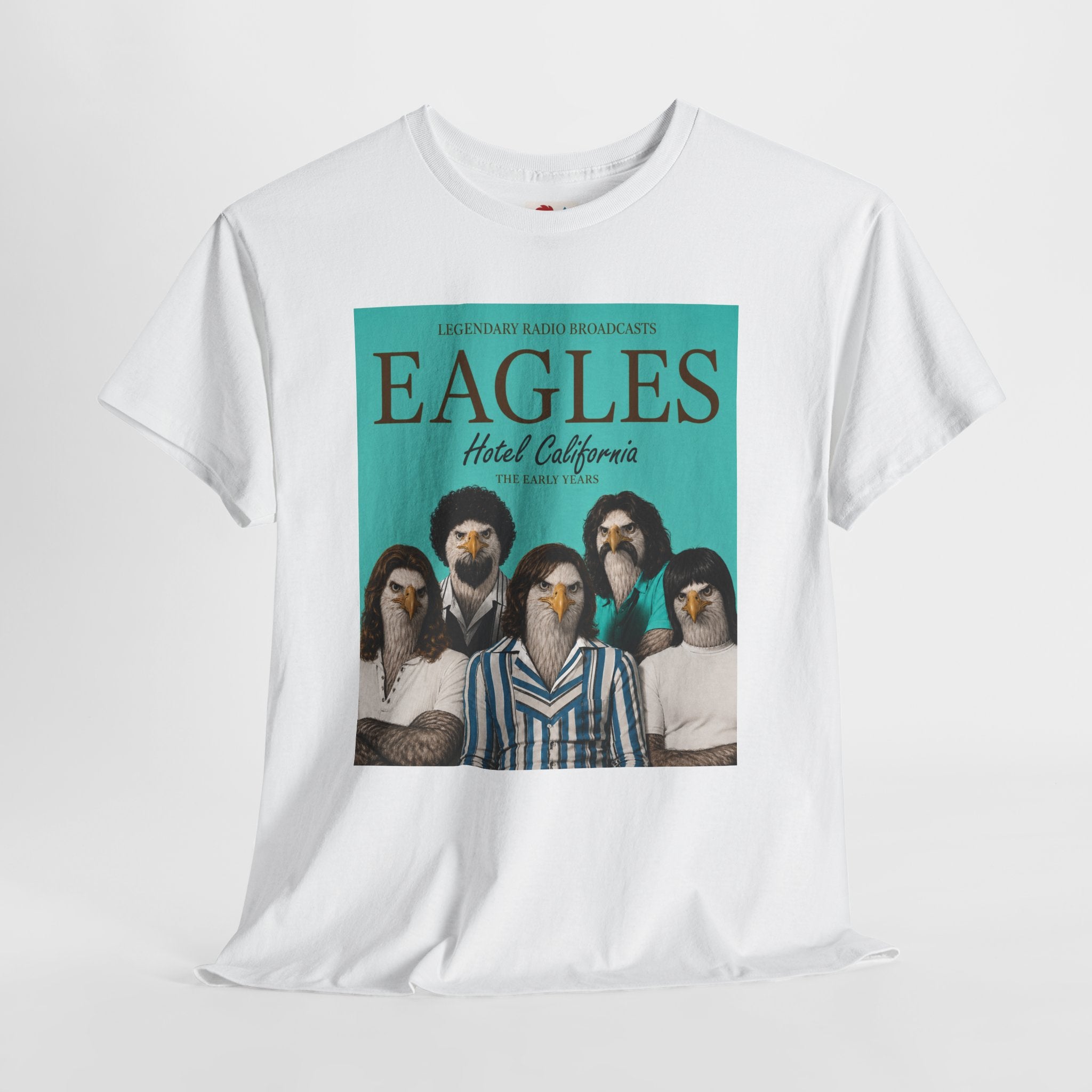 Hotel California Vintage Band Tee — EagleSui Retro Rock T-Shirt
