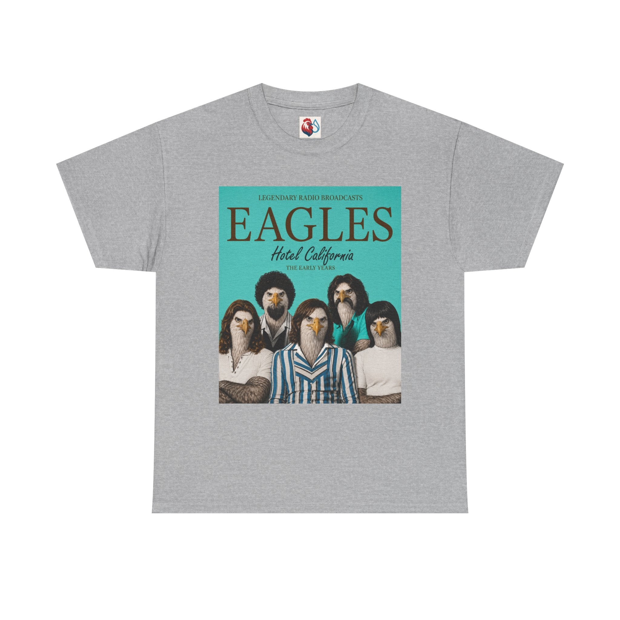 Hotel California Vintage Band Tee — EagleSui Retro Rock T-Shirt