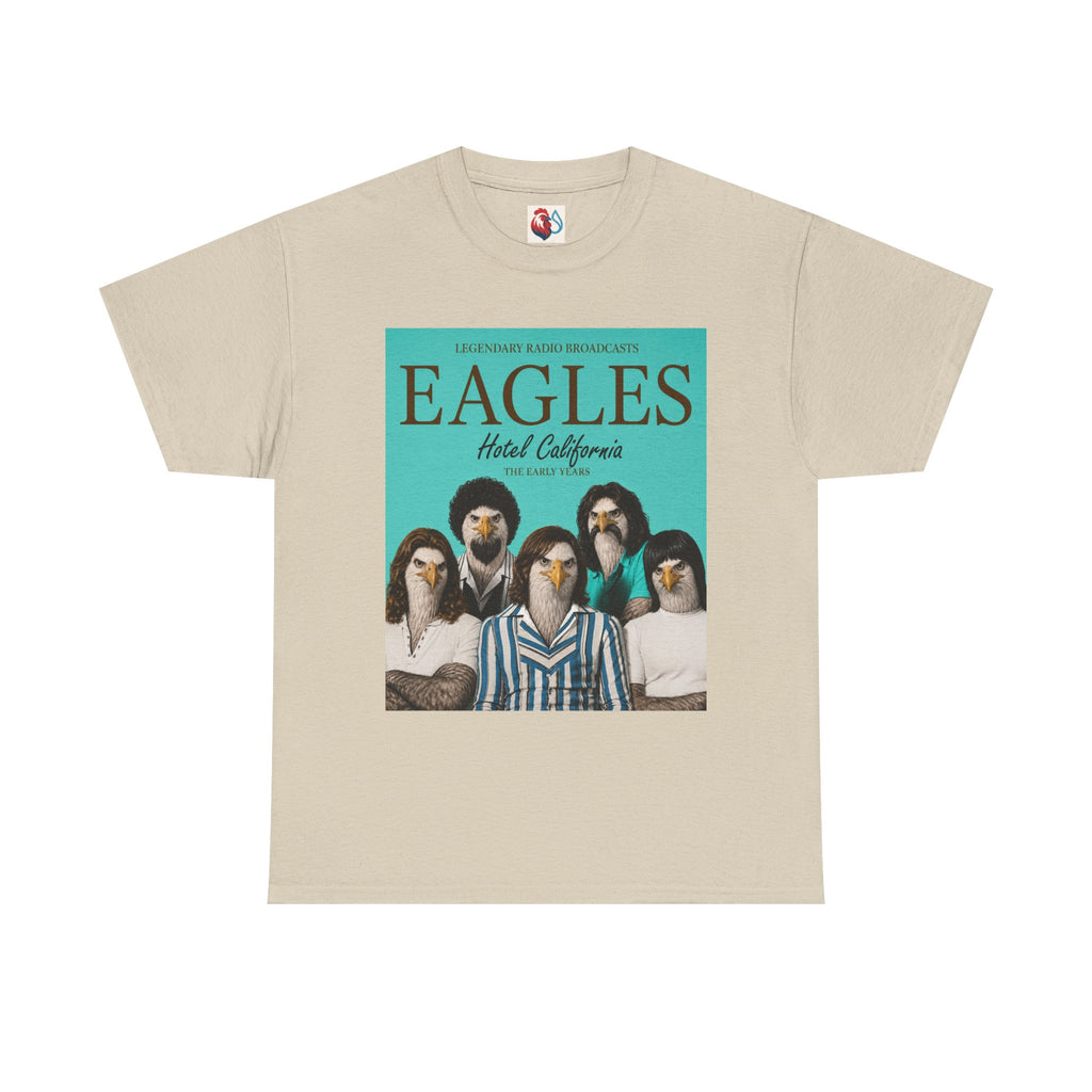 Hotel California Vintage Band Tee — EagleSui Retro Rock T-Shirt