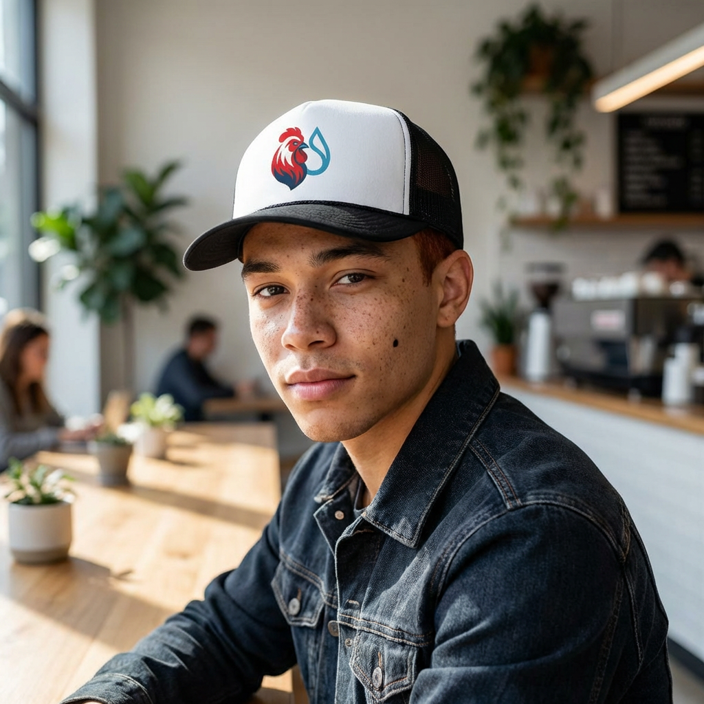 ChickenSui Trucker Cap — Retro Chicken Logo Trucker Hat