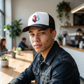 ChickenSui Trucker Cap — Retro Chicken Logo Trucker Hat