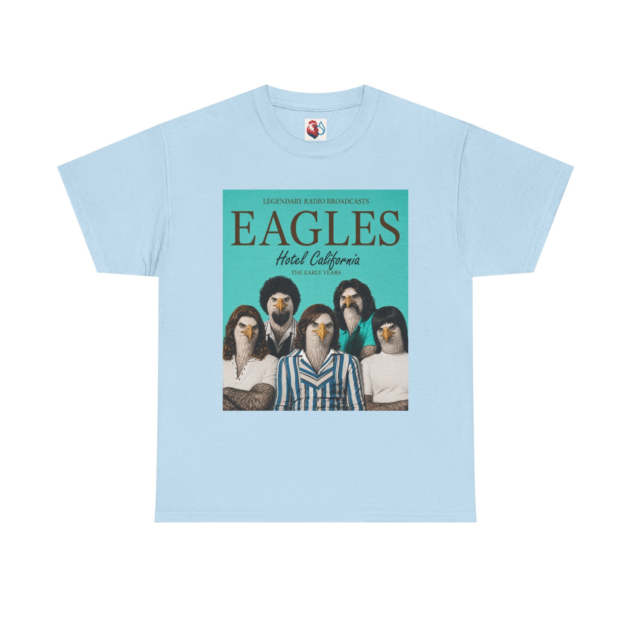 Hotel California Vintage Band Tee — EagleSui Retro Rock T-Shirt