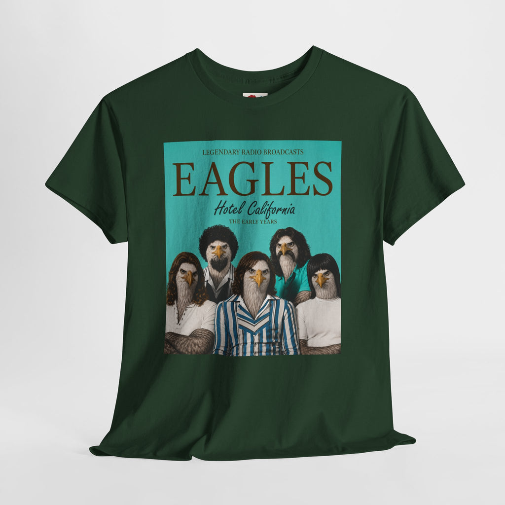 Hotel California Vintage Band Tee — EagleSui Retro Rock T-Shirt