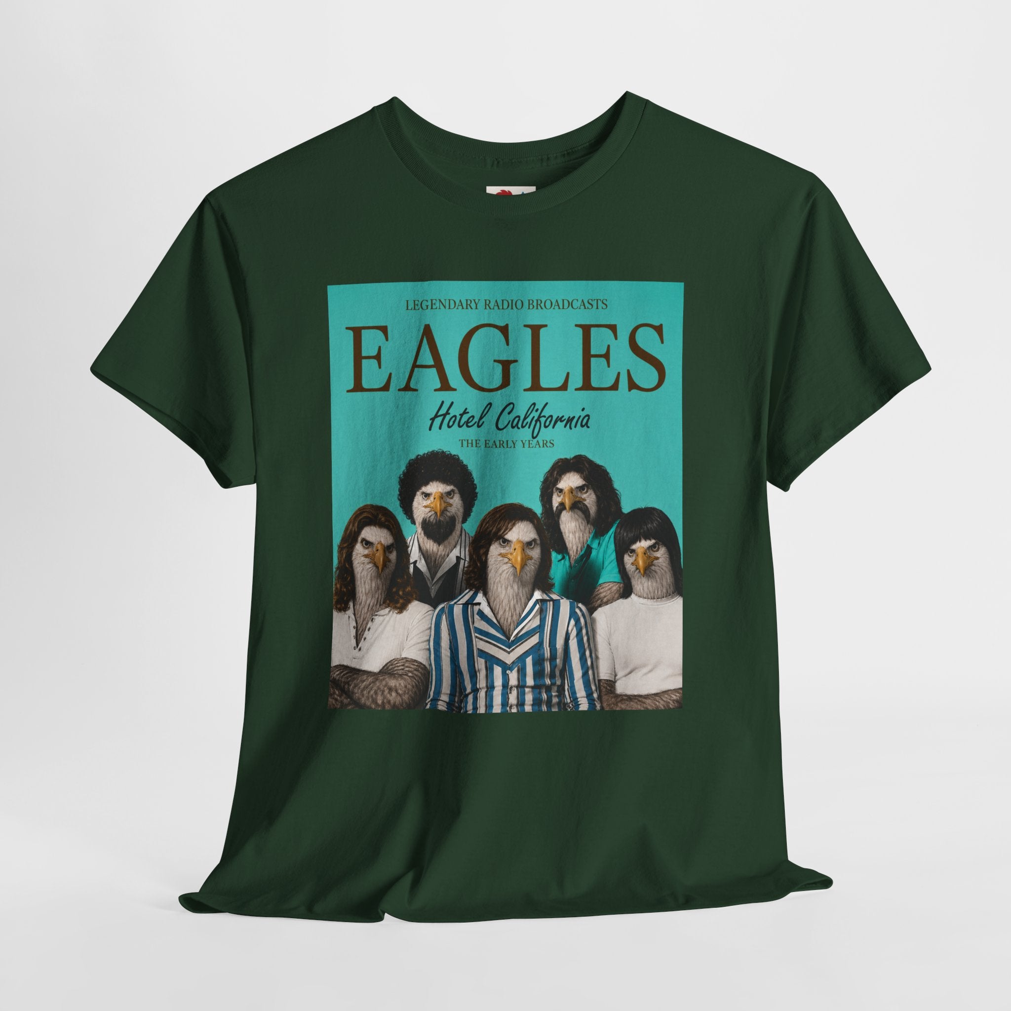 Hotel California Vintage Band Tee — EagleSui Retro Rock T-Shirt