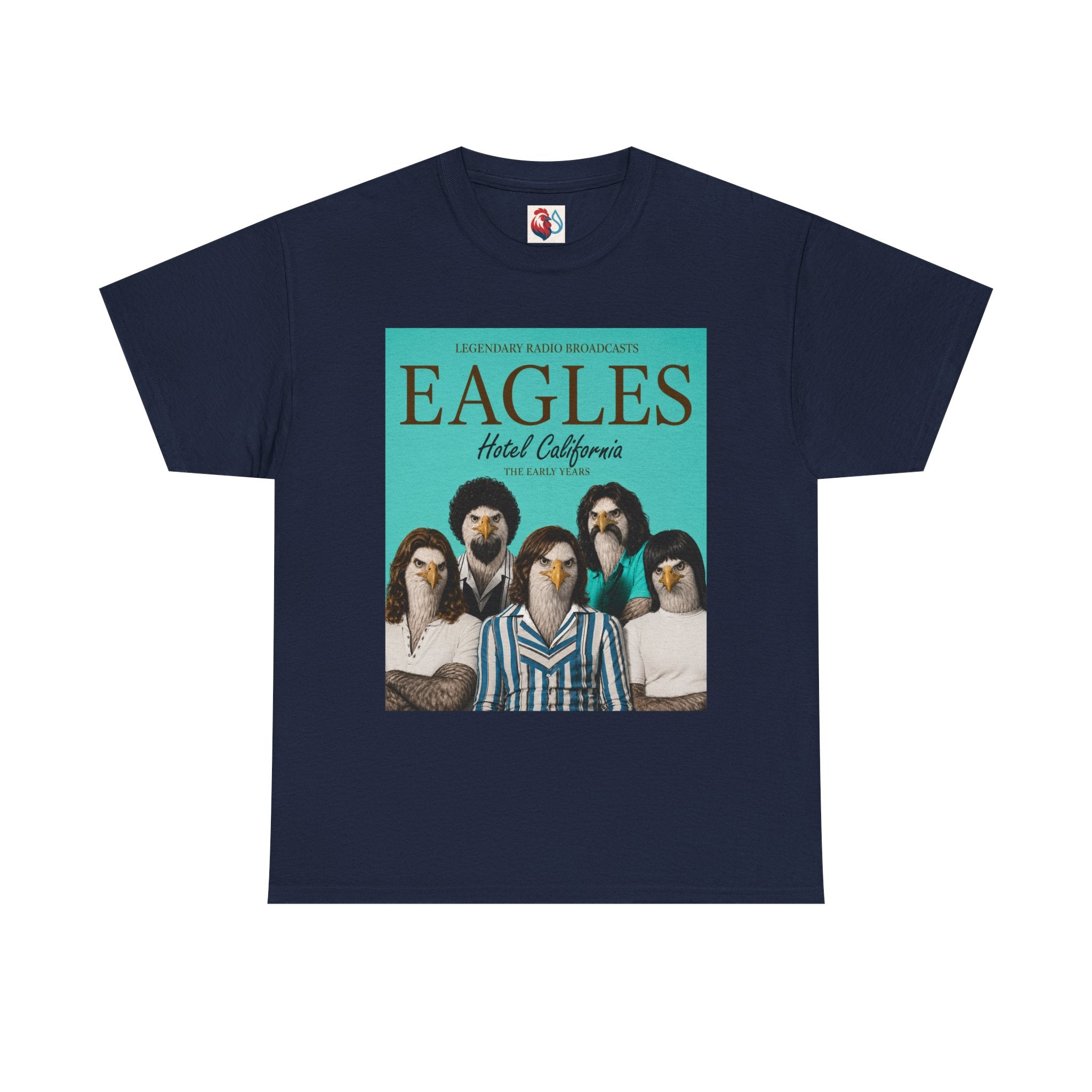 Hotel California Vintage Band Tee — EagleSui Retro Rock T-Shirt
