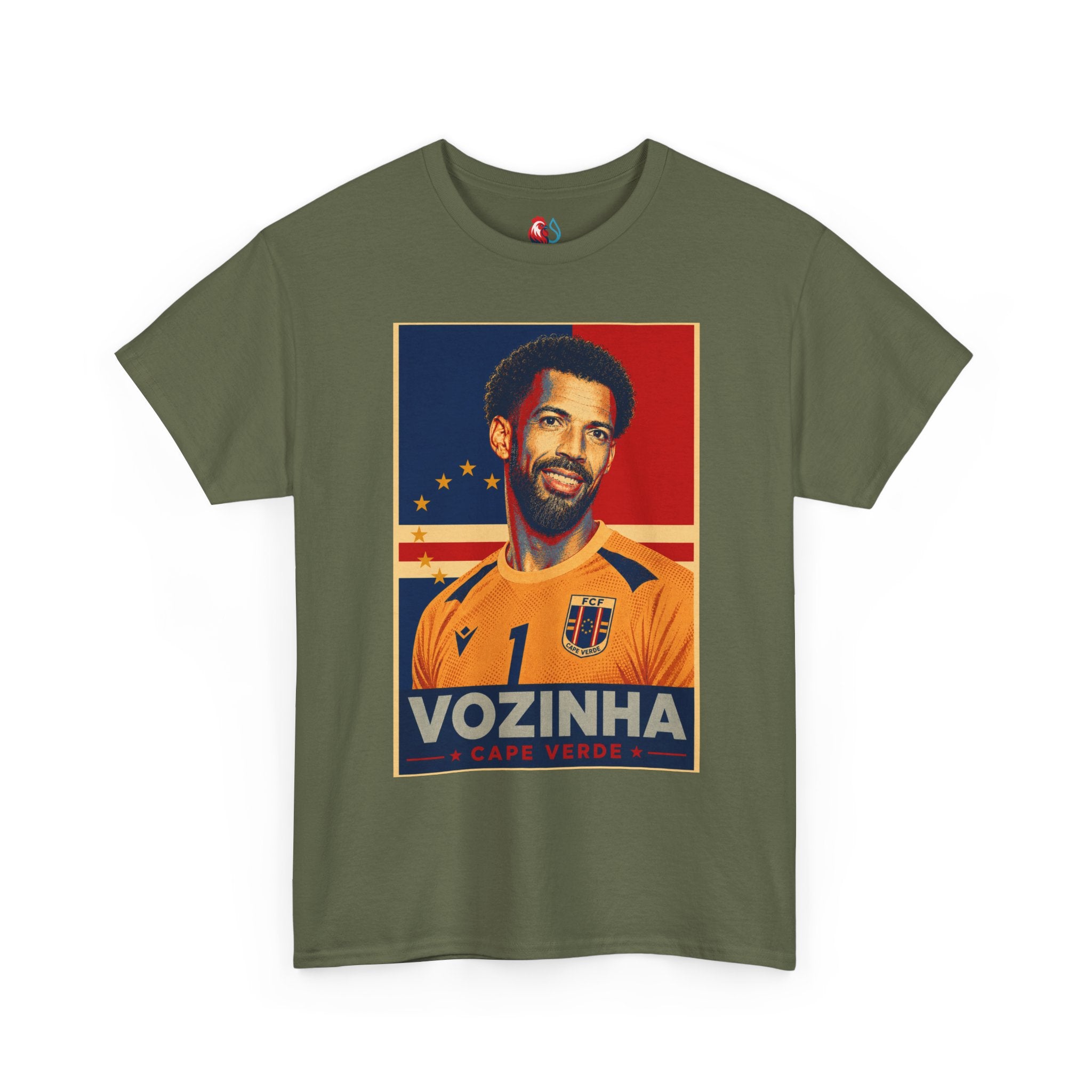 Vozinha Soccer Tee — Retro Player Poster Design