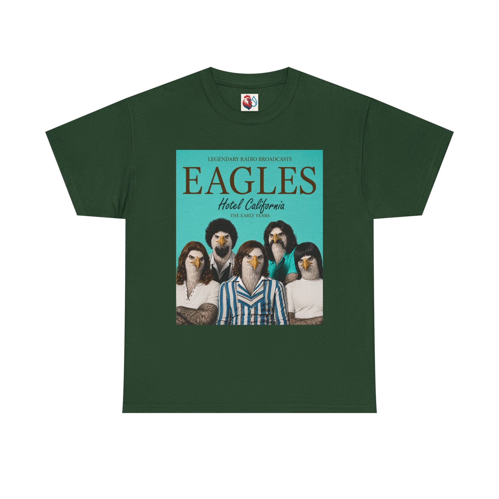 Hotel California Vintage Band Tee — EagleSui Retro Rock T-Shirt
