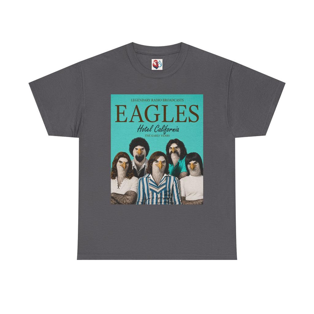 Hotel California Vintage Band Tee — EagleSui Retro Rock T-Shirt