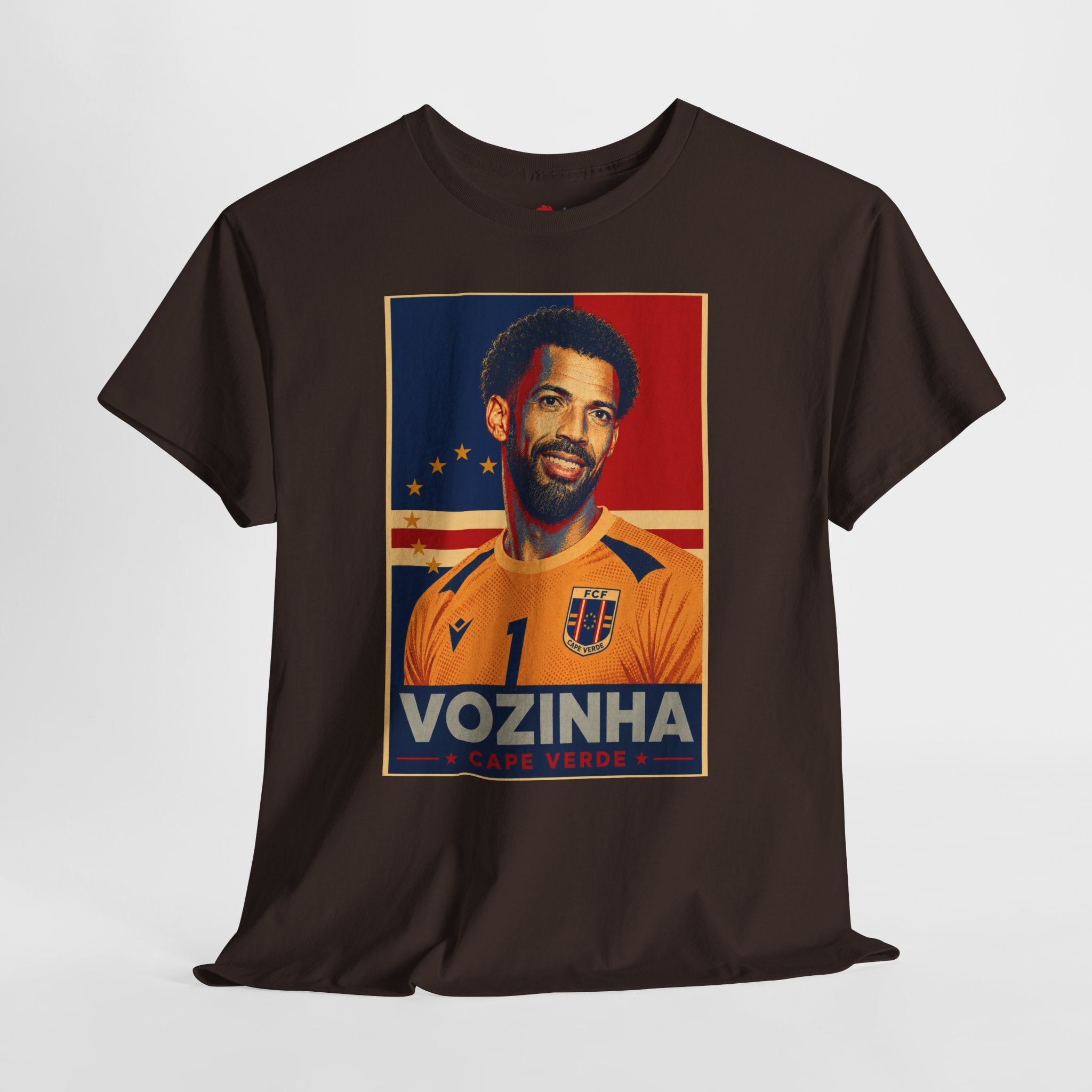 Vozinha Soccer Tee — Retro Player Poster Design