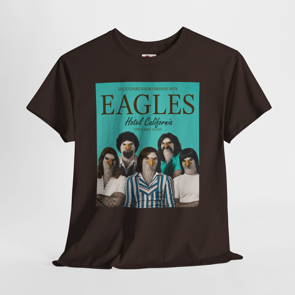 Hotel California Vintage Band Tee — EagleSui Retro Rock T-Shirt