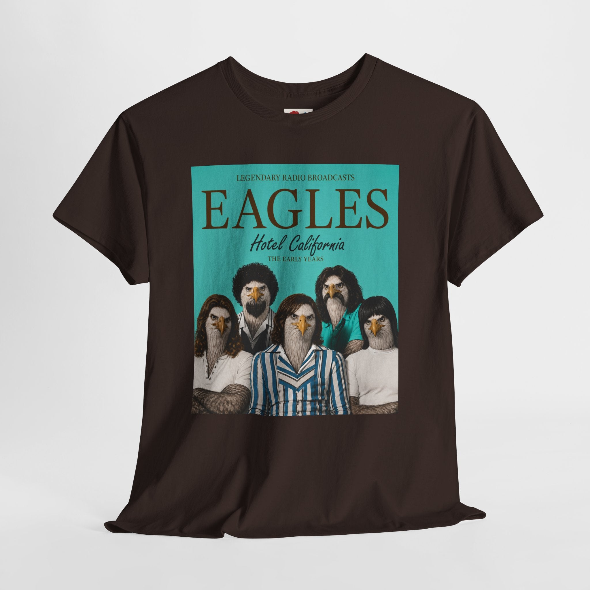 Hotel California Vintage Band Tee — EagleSui Retro Rock T-Shirt