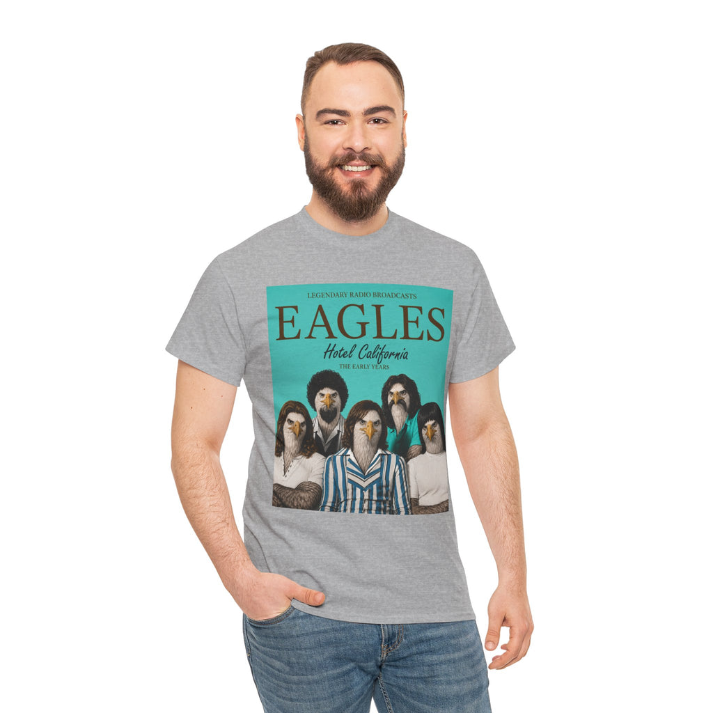 Hotel California Vintage Band Tee — EagleSui Retro Rock T-Shirt