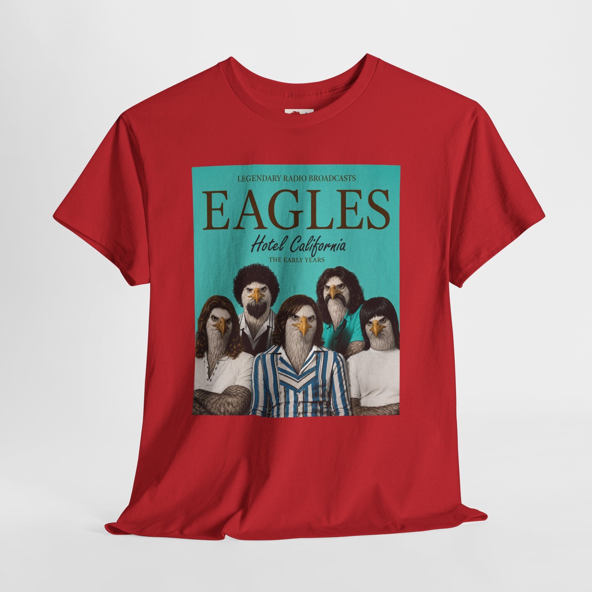 Hotel California Vintage Band Tee — EagleSui Retro Rock T-Shirt