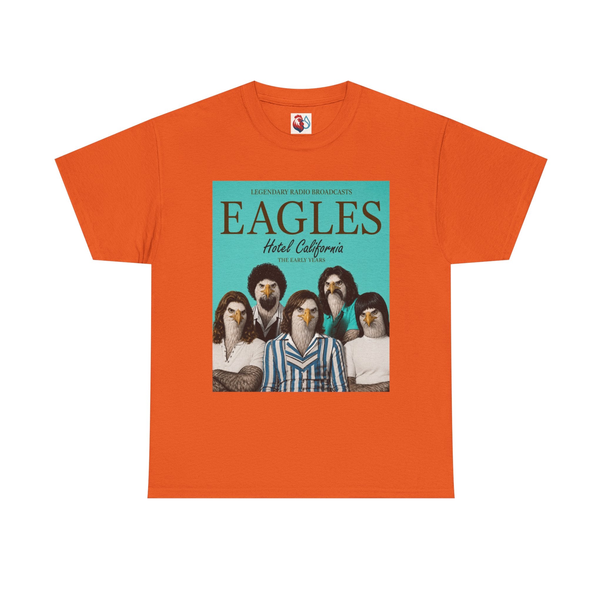 Hotel California Vintage Band Tee — EagleSui Retro Rock T-Shirt
