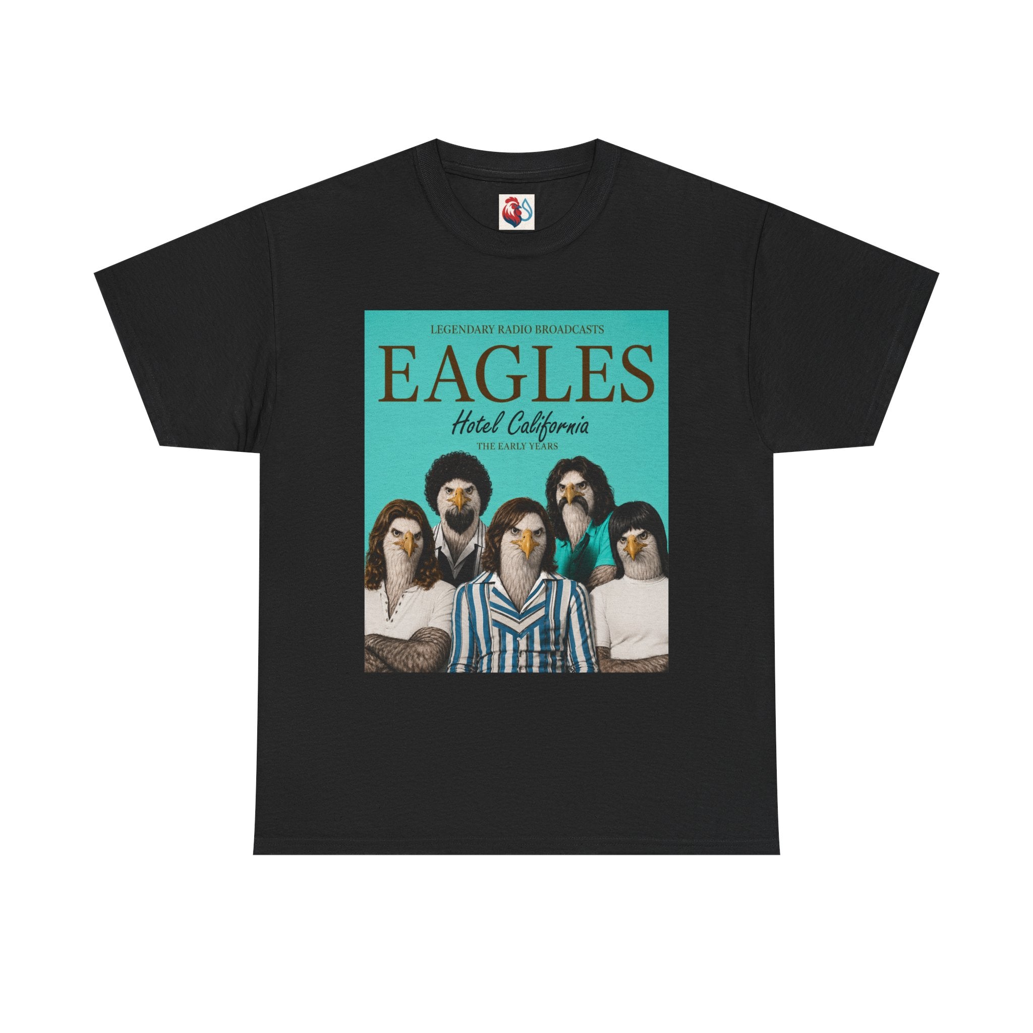 Hotel California Vintage Band Tee — EagleSui Retro Rock T-Shirt