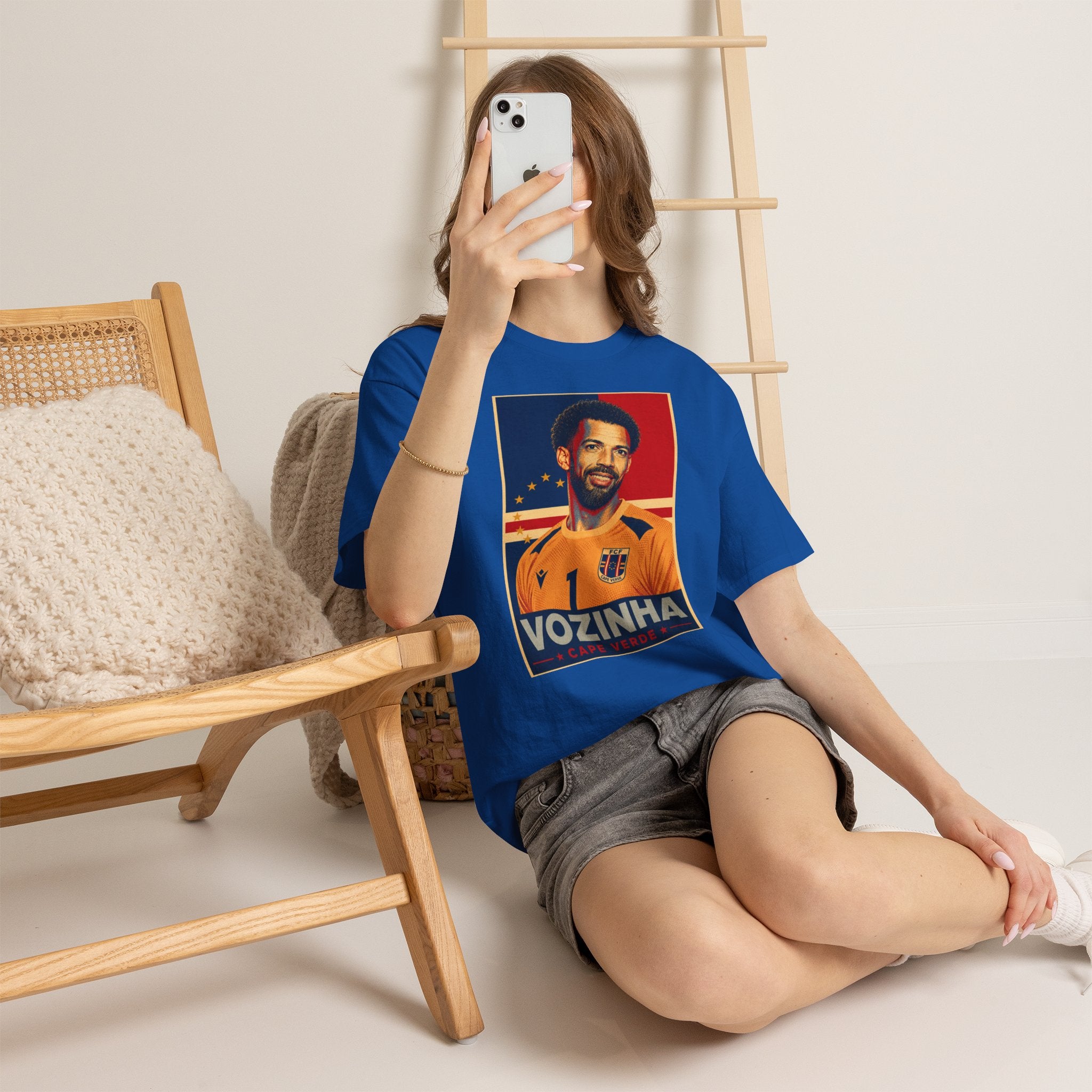 Vozinha Soccer Tee — Retro Player Poster Design