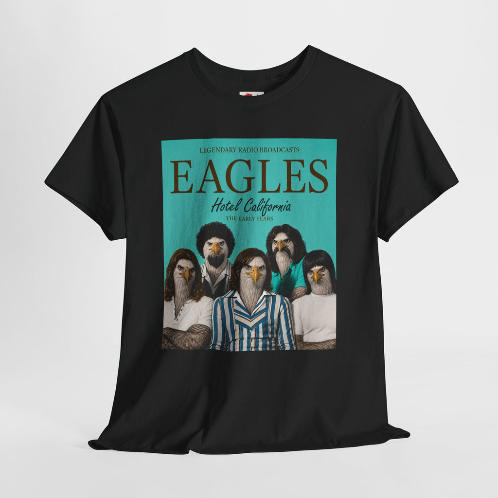 Hotel California Vintage Band Tee — EagleSui Retro Rock T-Shirt