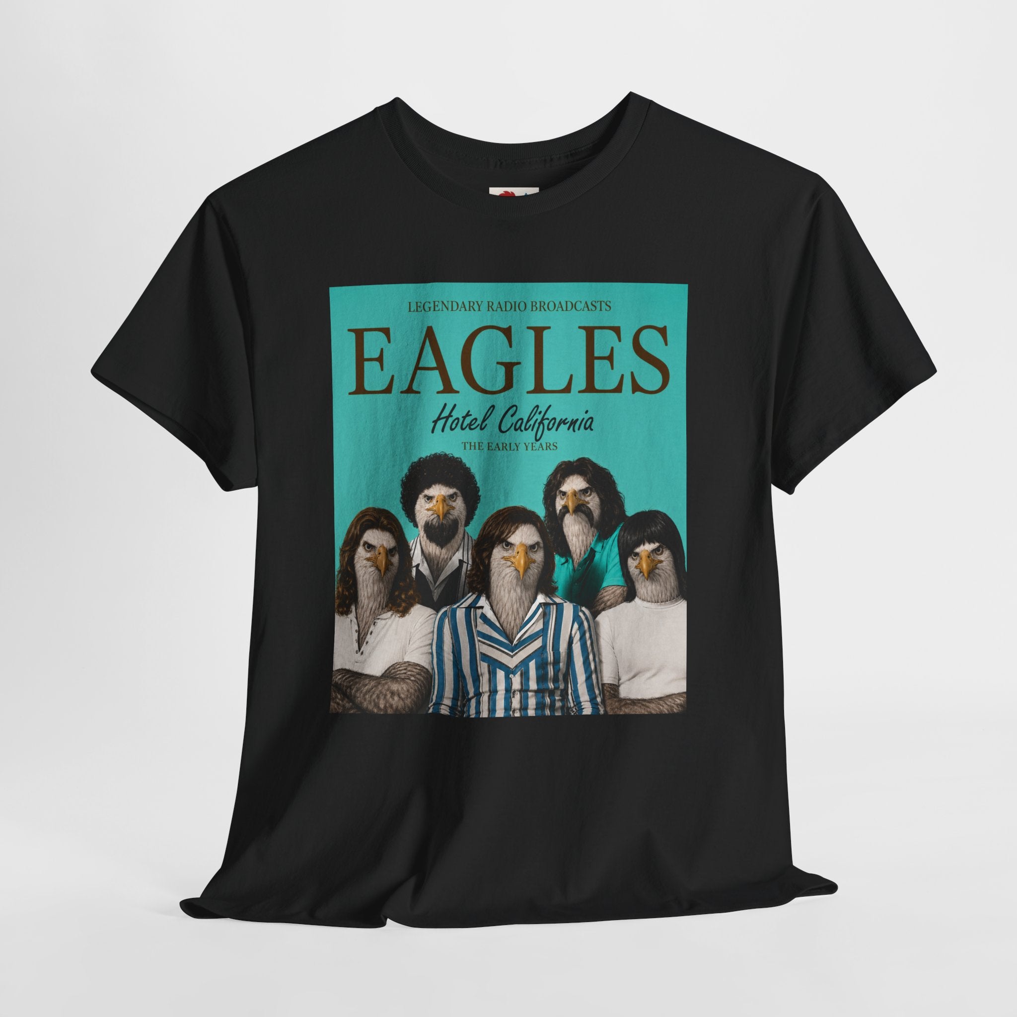 Hotel California Vintage Band Tee — EagleSui Retro Rock T-Shirt