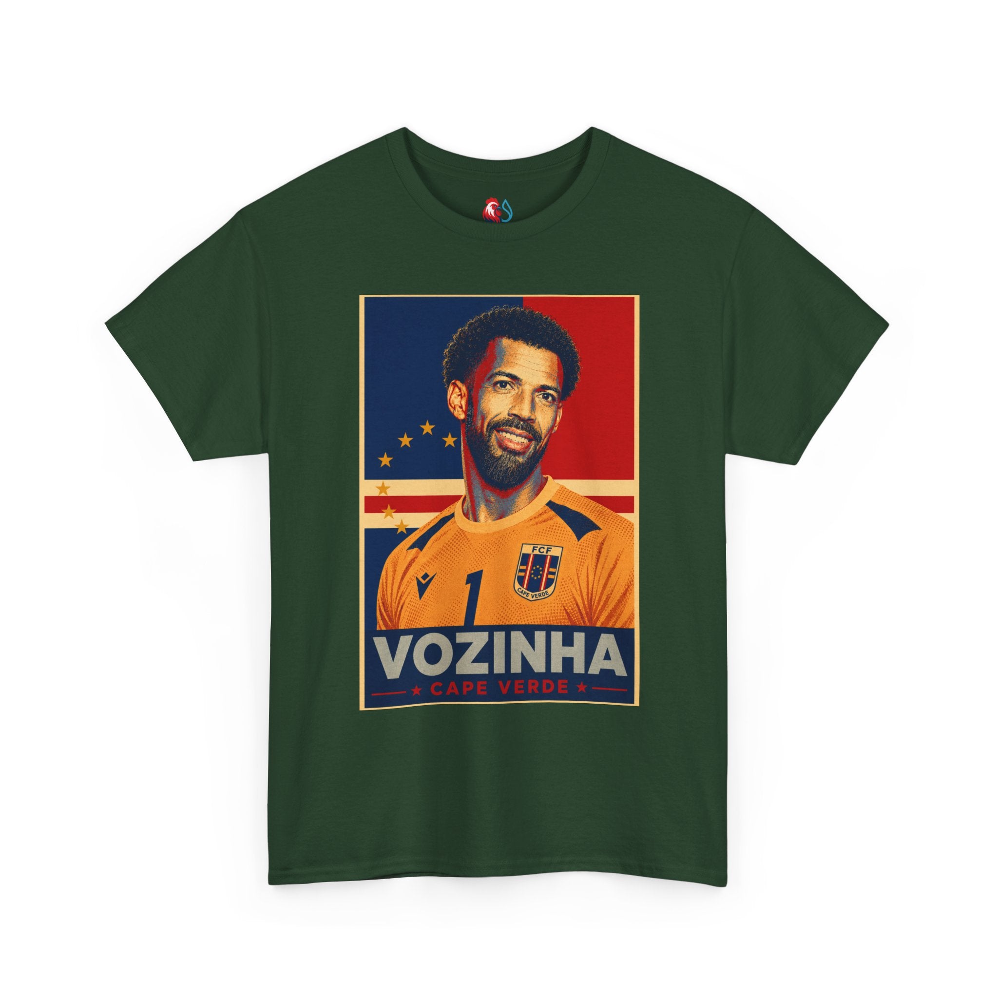 Vozinha Soccer Tee — Retro Player Poster Design